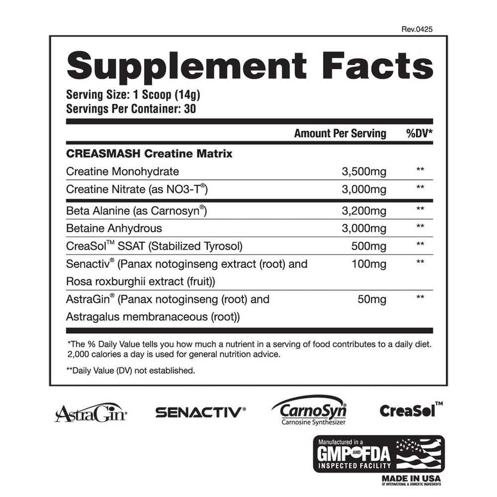 Creasmash Premium Creatine Nitrate
- Apollon Nutrition