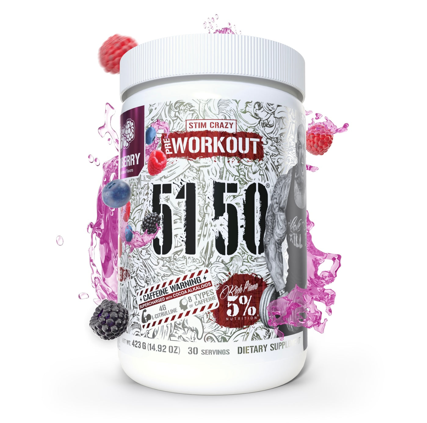 5150 Stim Crazy Pre-Workout - 5% Nutrition