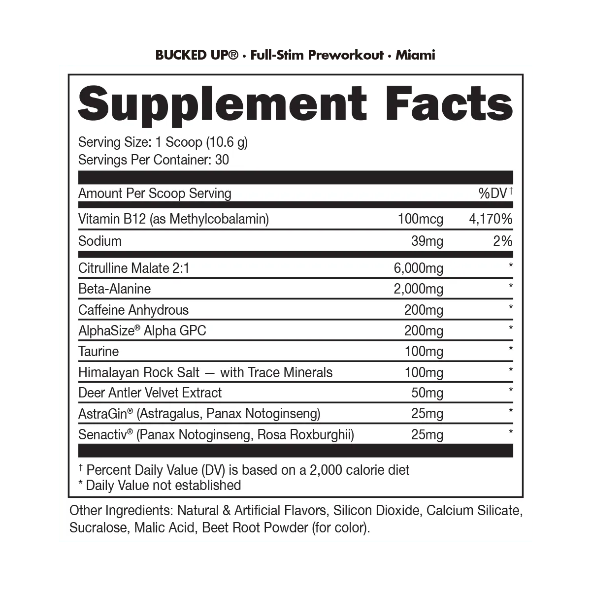 Bucked Up Pre-Workout