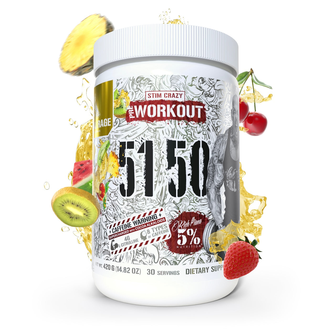 5150 Stim Crazy Pre-Workout - 5% Nutrition