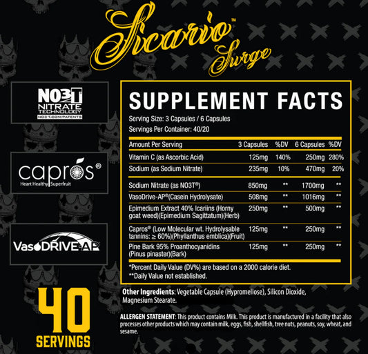 SICARIO SURGE PUMP CAPS - Xtremis Cartel