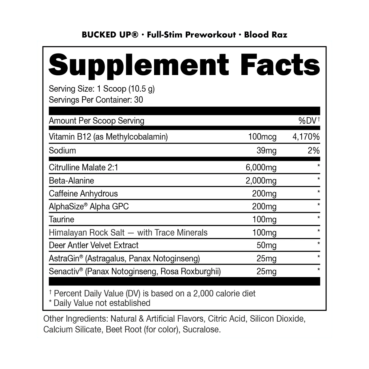 Bucked Up Pre-Workout