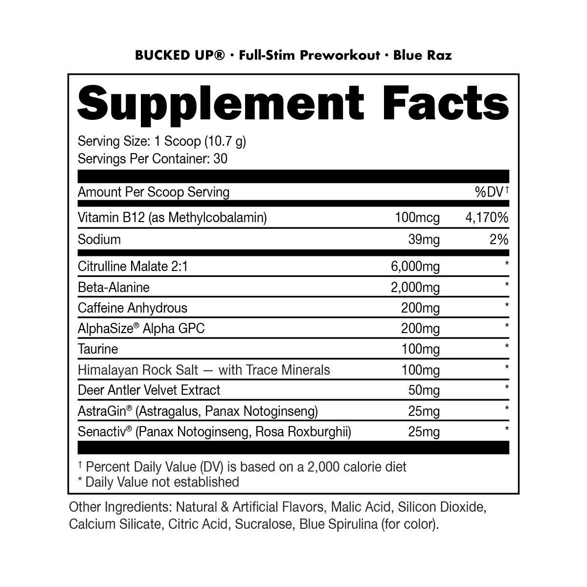 Bucked Up Pre-Workout