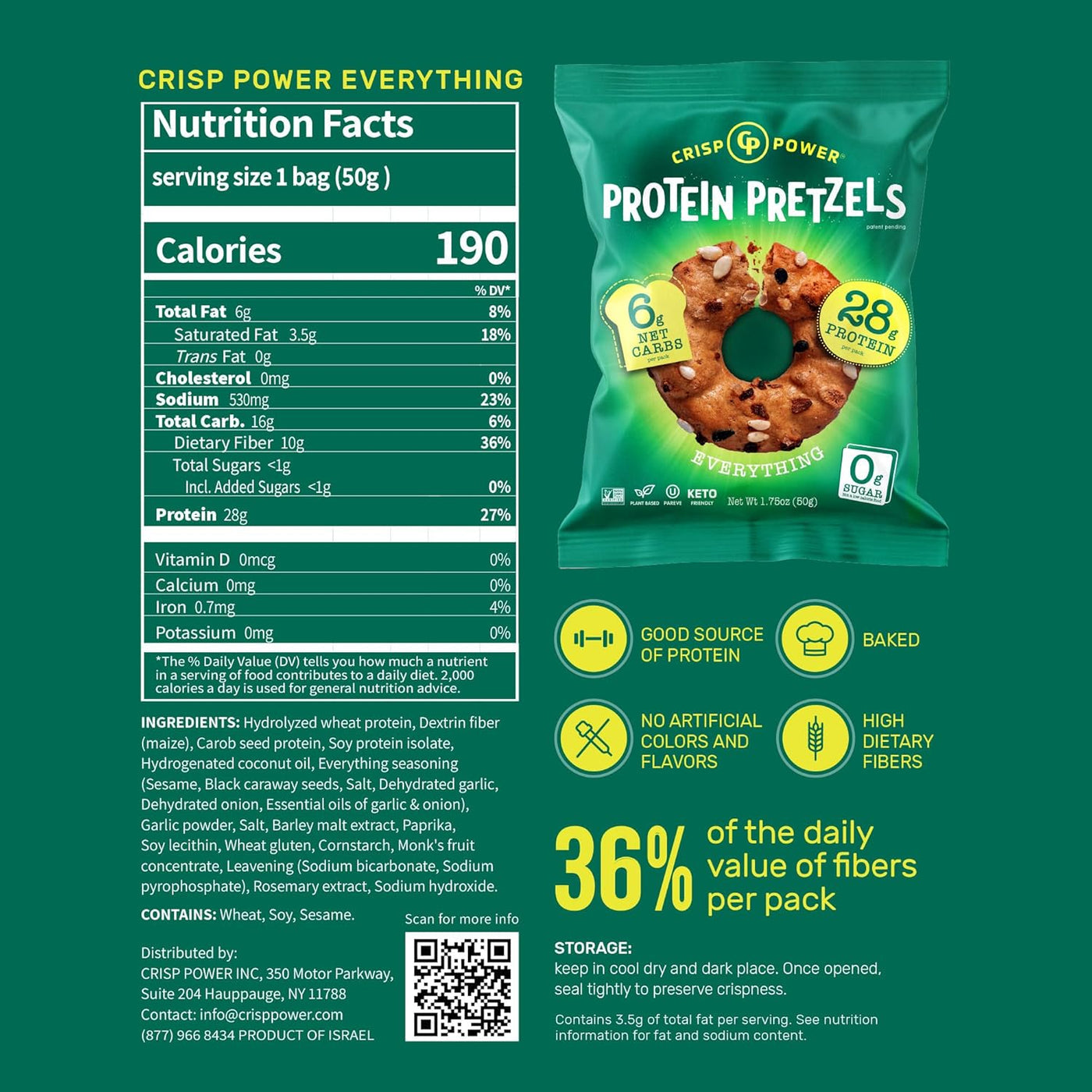 Protein Pretzels by Crisp Power