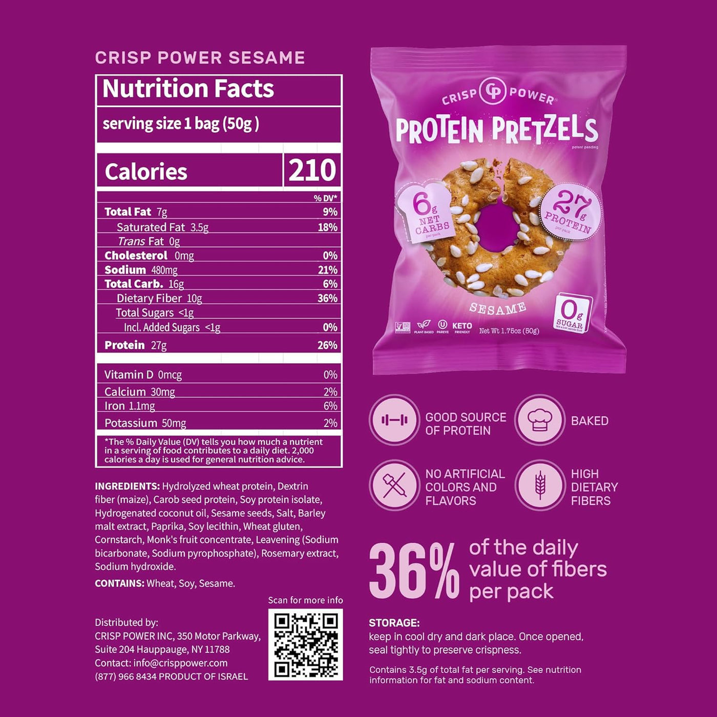 Protein Pretzels by Crisp Power