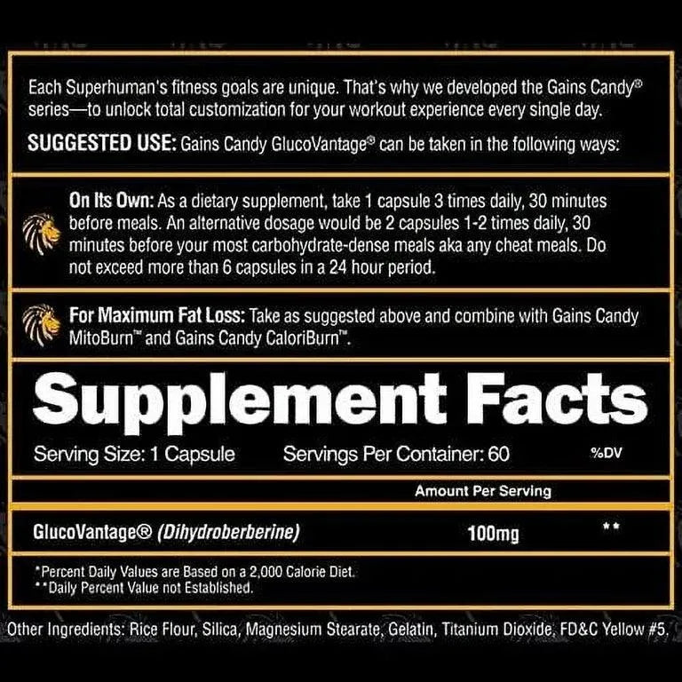 Gluco Vantage - Gains Candy - Alpha Lion