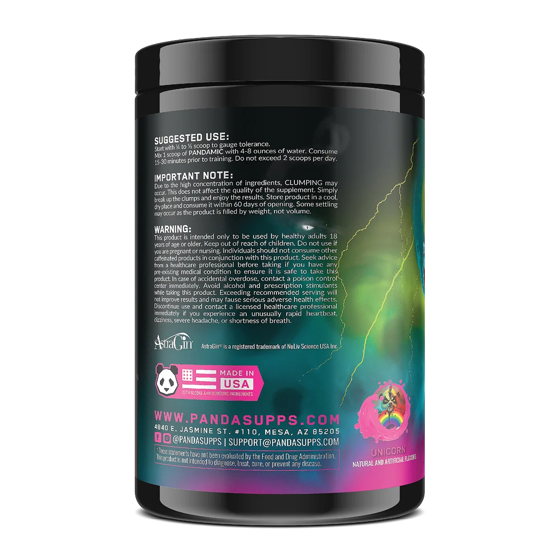 PANDAMIC Pre Workout - Panda Supplements