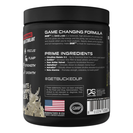 BAMF High Stimulant Nootropic Pre-Workout - Das Labs