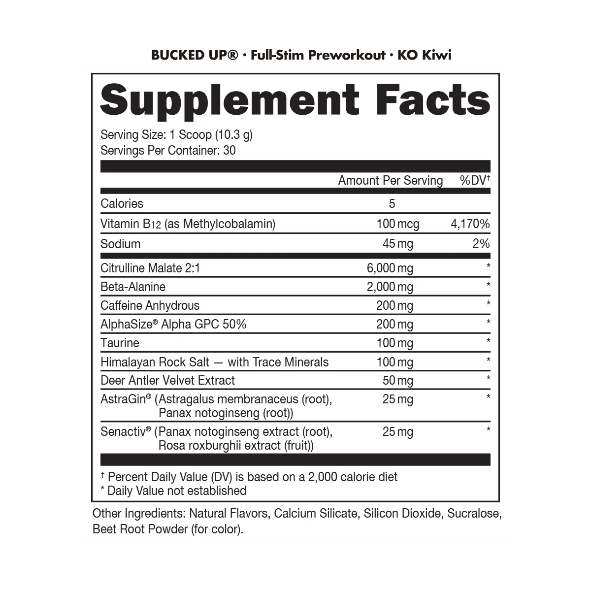Bucked Up Pre-Workout