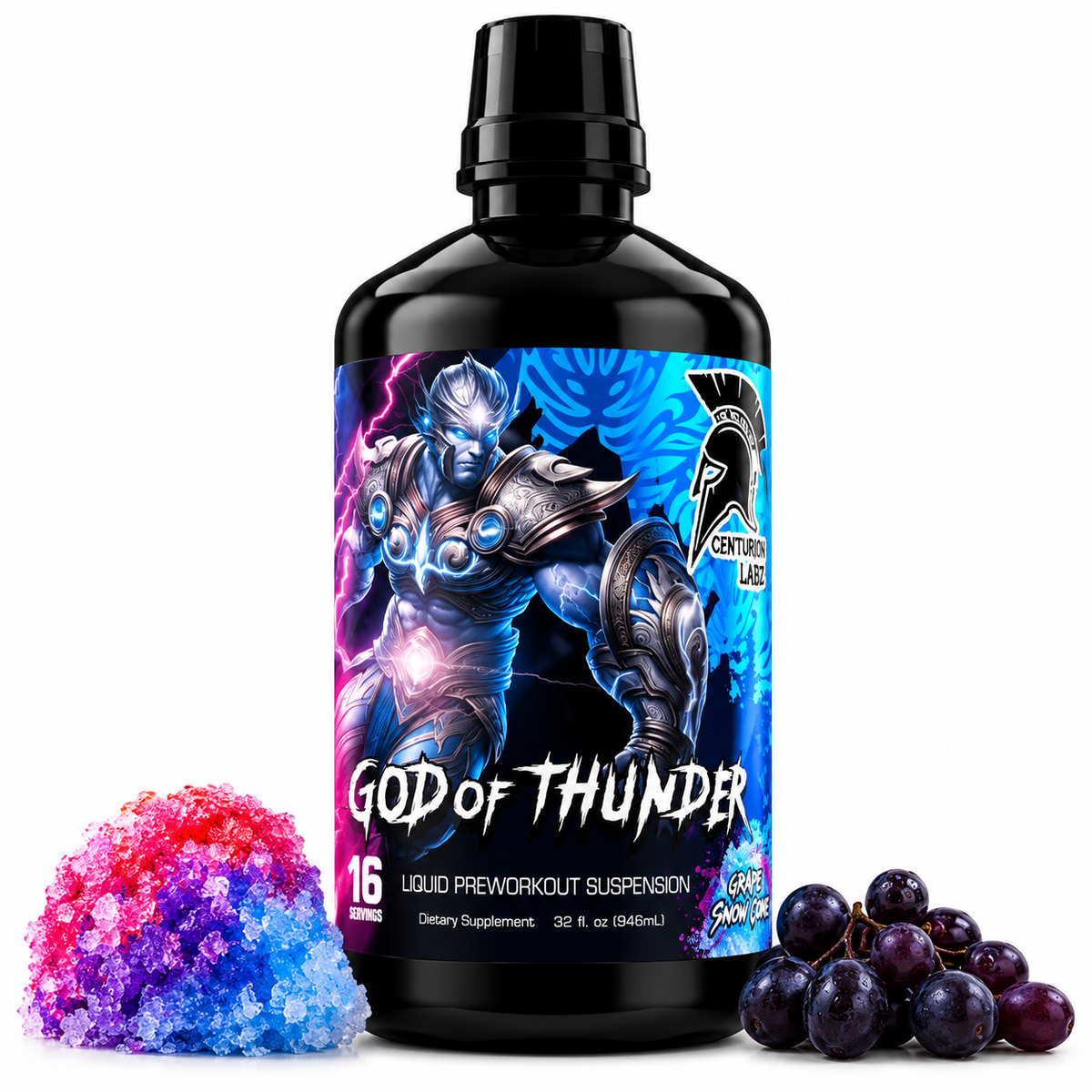 God Of Thunder Liquid Preworkout Suspension-Centurion Labz