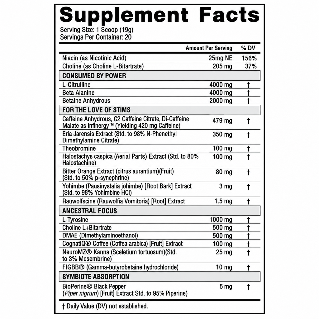 SYMBIOTE EXTREME PRE-WORKOUT - Nutrifitt