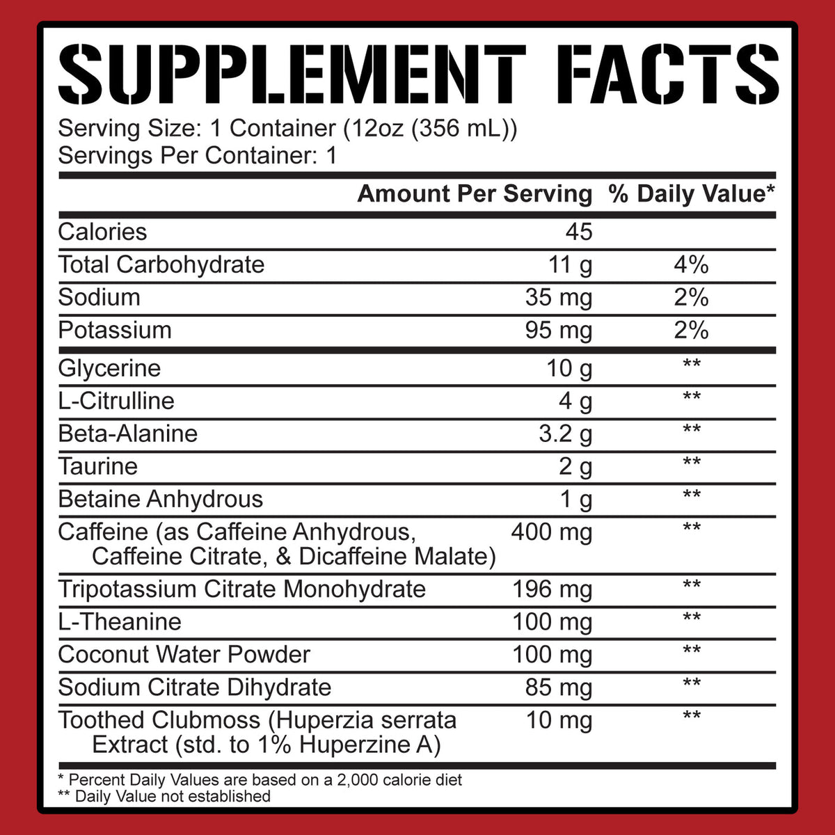 KILL IT RTD Pre-Workout - 5% Nutrition