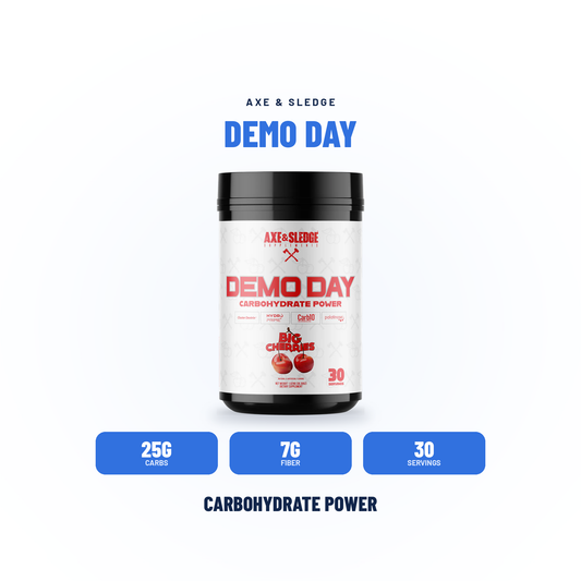 DEMO DAY // CARBOHYDRATE POWER - AXE & SLEDGE SUPPLEMENTS