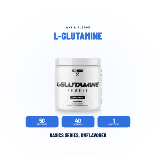 GLUTAMINE // MUSCLE RECOVERY & REPAIR - AXE & SLEDGE SUPPLEMENTS