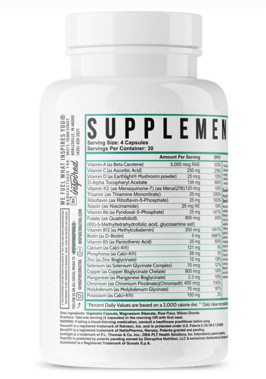 Vegan Multivitamin - Inspired Nutraceuticals