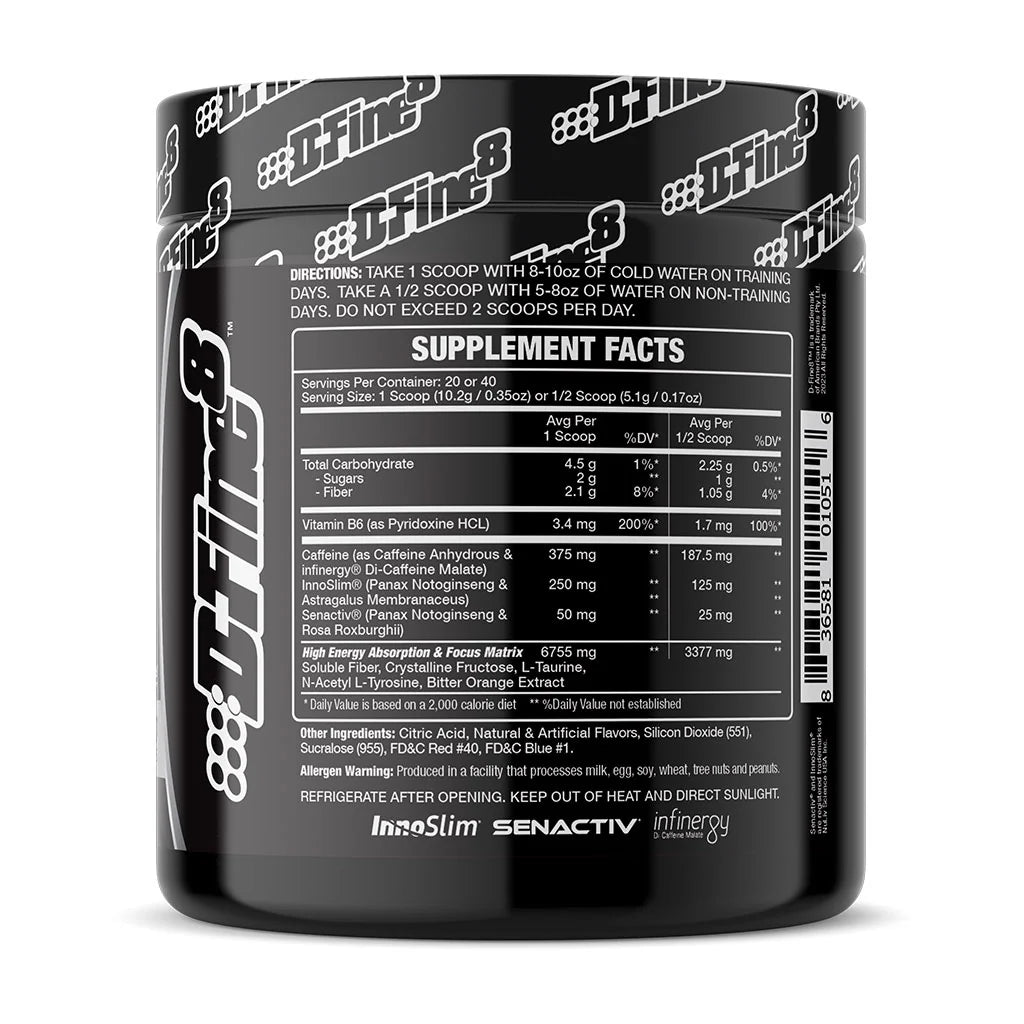 EXTREME Thermogenic Fat Burner - D-Fine8