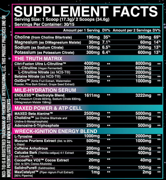 DVST8:25 Ultra Dosed Pump/Pre-Workout - Inspired Neutraceuticals