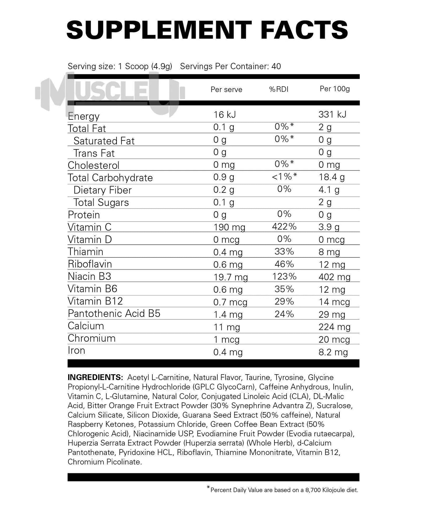 Oxyshred Hardcore - EHP Labs - Prime Sports Nutrition