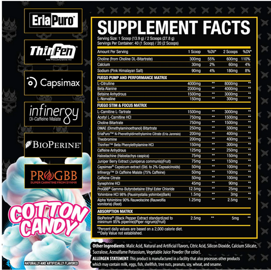 EL JEFE FUEGO PRE WORKOUT - XTREMIS CARTEL