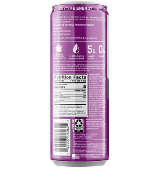 ESSENTIAL AMIN.O. ENERGY+ Electrolytes Sparkling -Optimum Nutrition