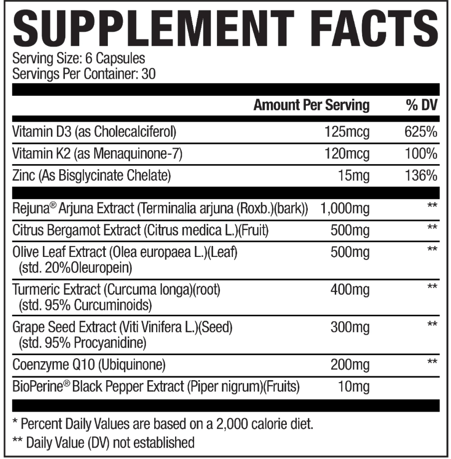 HEART+ // SUPPORTS HEART HEALTH - AXE & SLEDGE SUPPLEMENTS