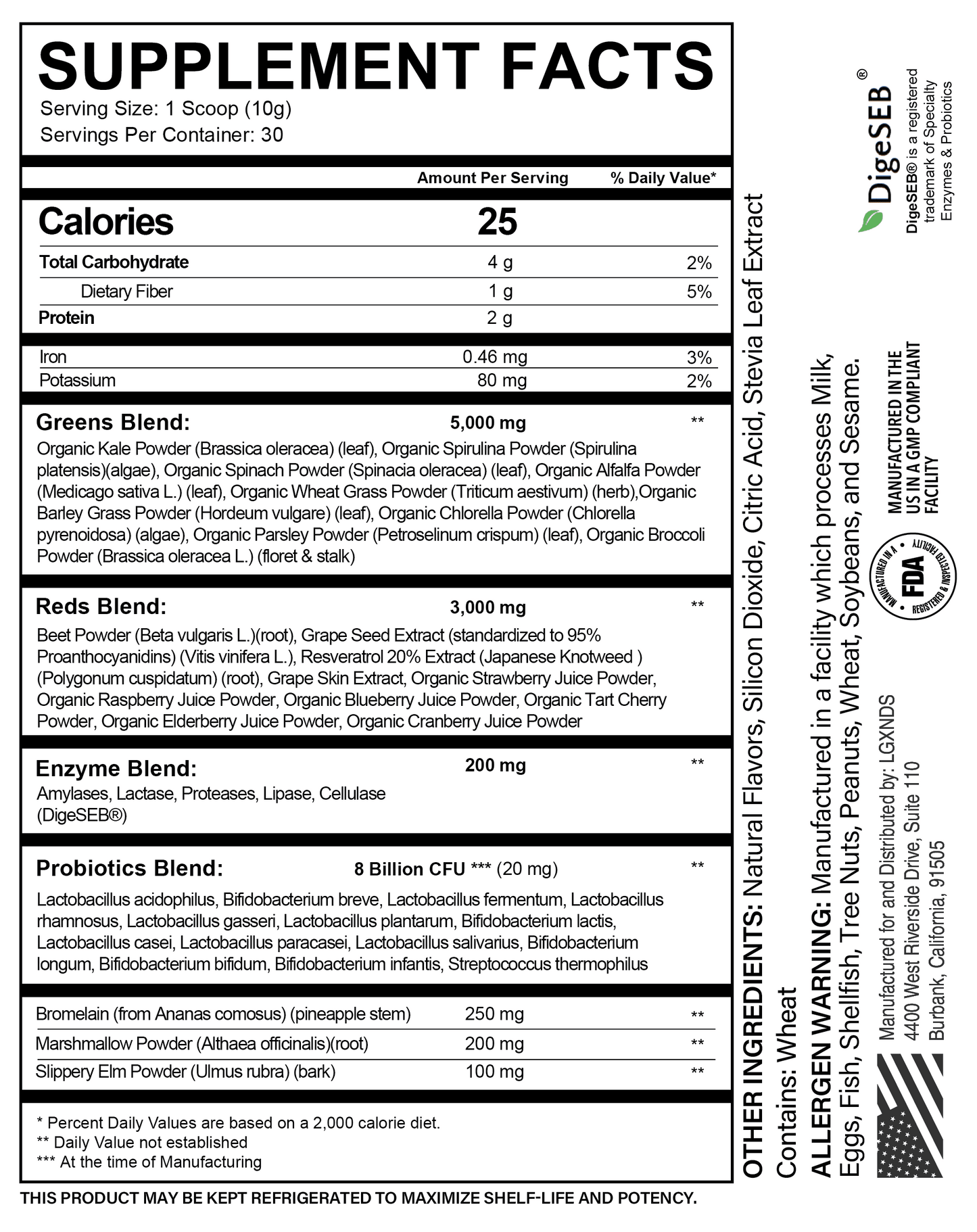 Complete Greens + Vitamin Pack - Lgxnds Bundle