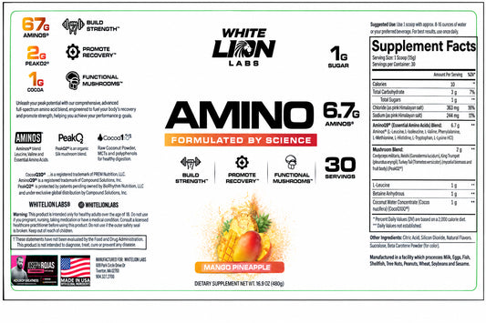 Amino Premium EAA- Blend - White Lion Labs