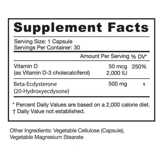 ECDYSTERONE - NATURAL ANABOLIC AGENT - AstroFlav - Prime Sports Nutrition