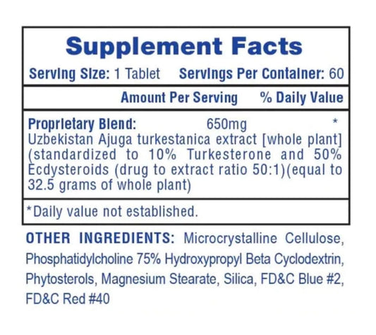 Turkesterone 650 - Hi Tech Pharmaceuticals - Prime Sports Nutrition
