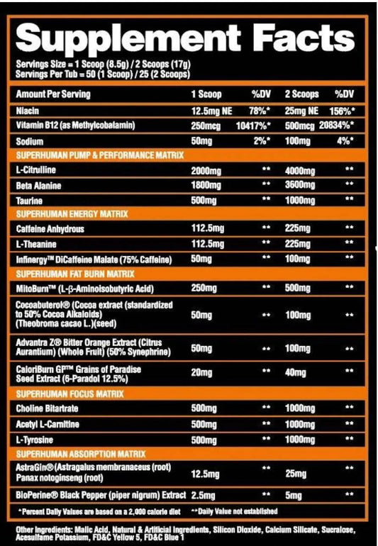 Superhuman Burn - Alpha Lion - Prime Sports Nutrition