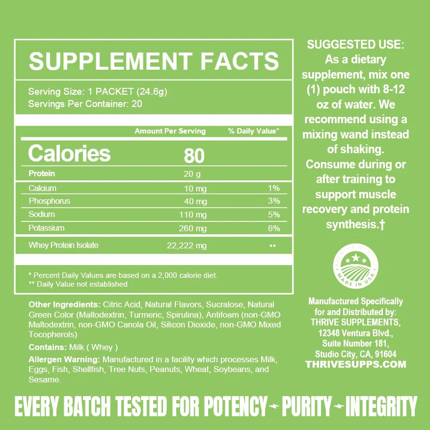 Clear Protein - Thrive Supplements