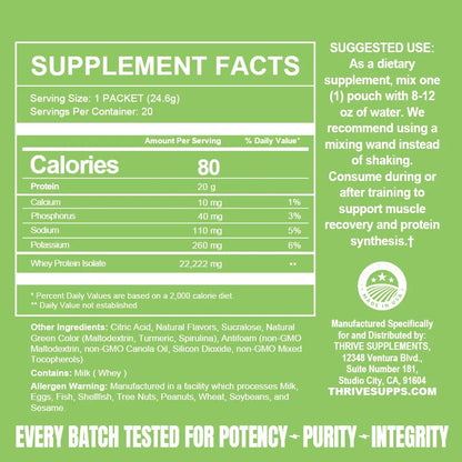 Clear Protein - Thrive Supplements