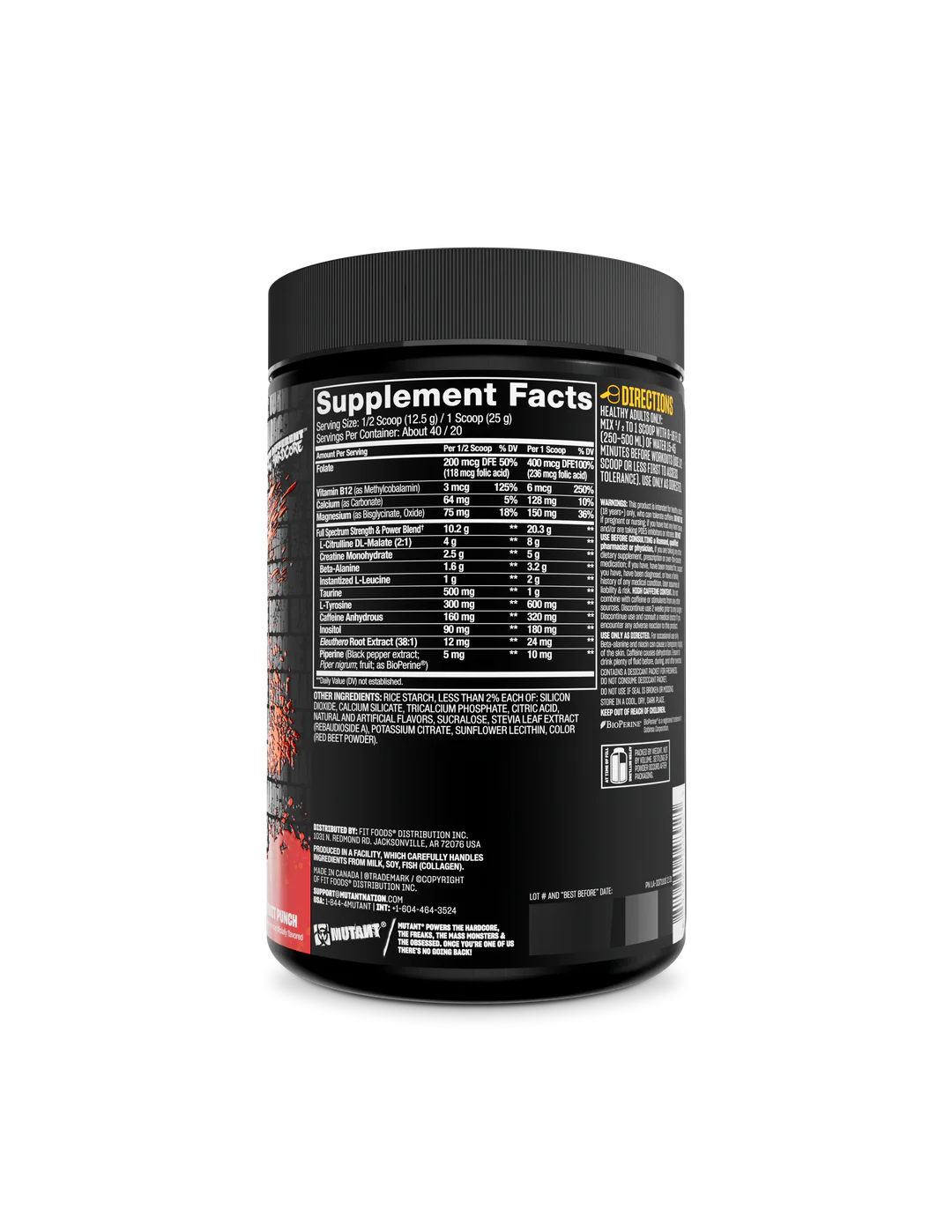MUTANT ALL-IN Full-Dose Pre-Workout