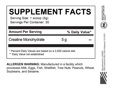 Creatine Monohydrate - LGXNDS