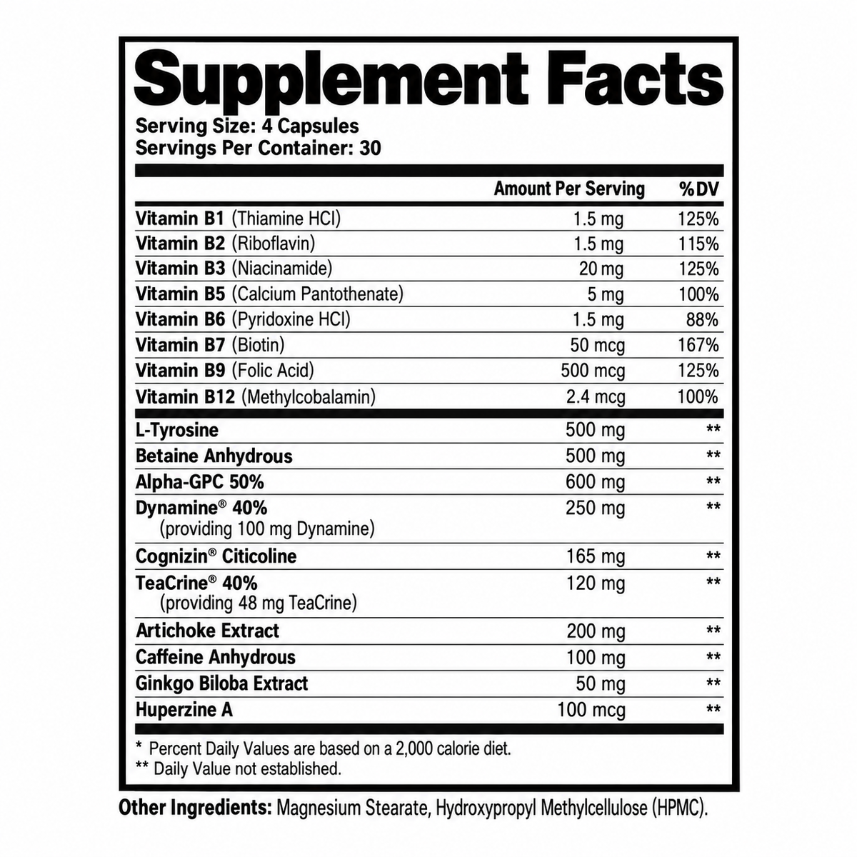 Nootropic "Mind Fuel" Cognitive Enhancer - White Lion Labs