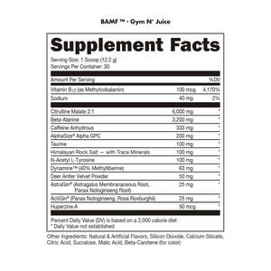 BAMF High Stimulant Nootropic Pre-Workout - Das Labs