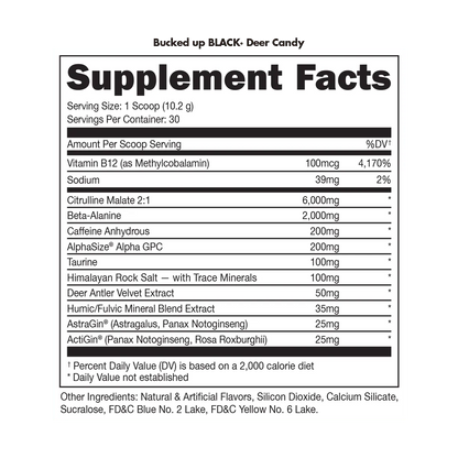 Bucked Up-BLACK Pre-Workout