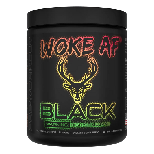 Woke Af-BLACK-High Stimulant Pre Workout-Bucked Up