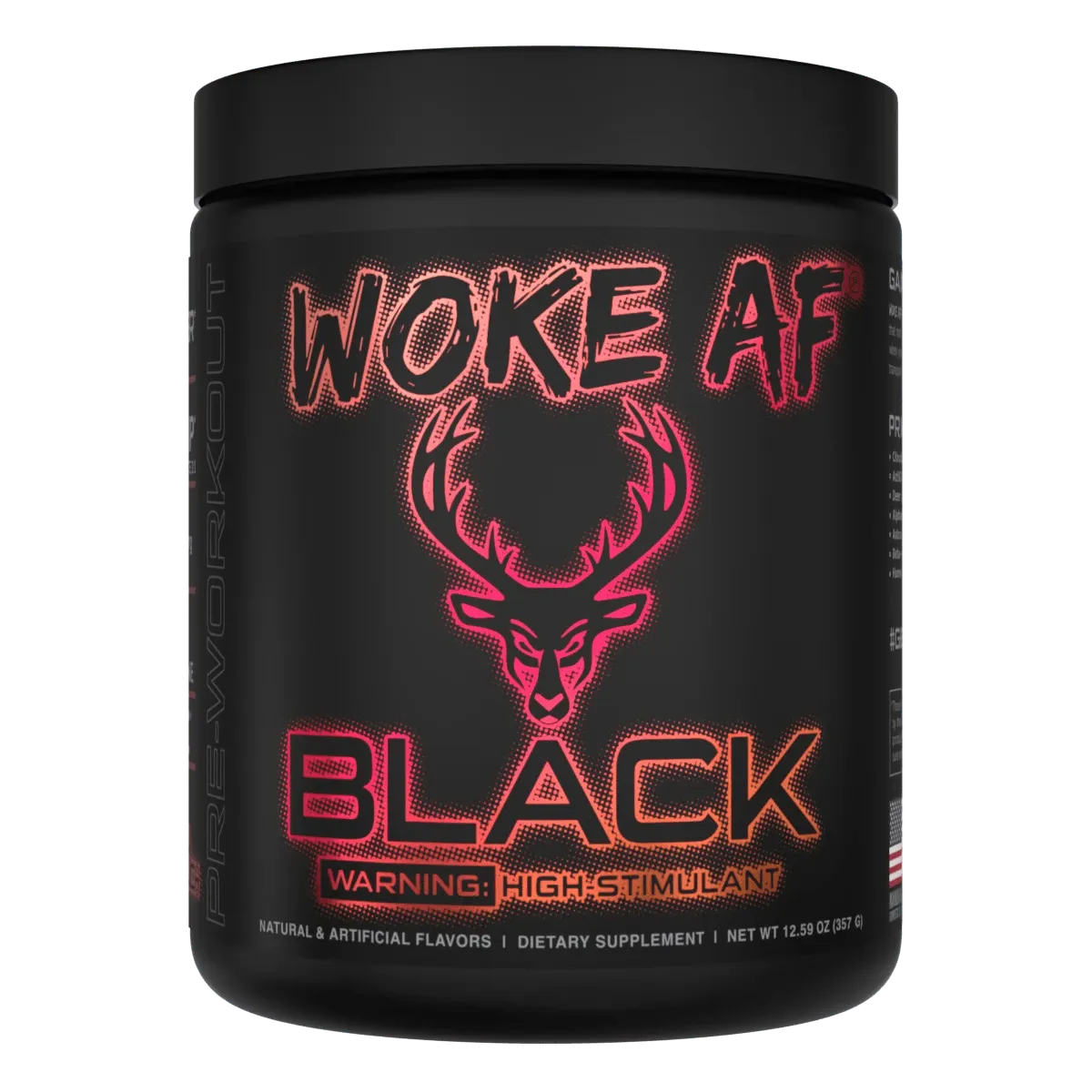 Woke Af-BLACK-High Stimulant Pre Workout-Bucked Up