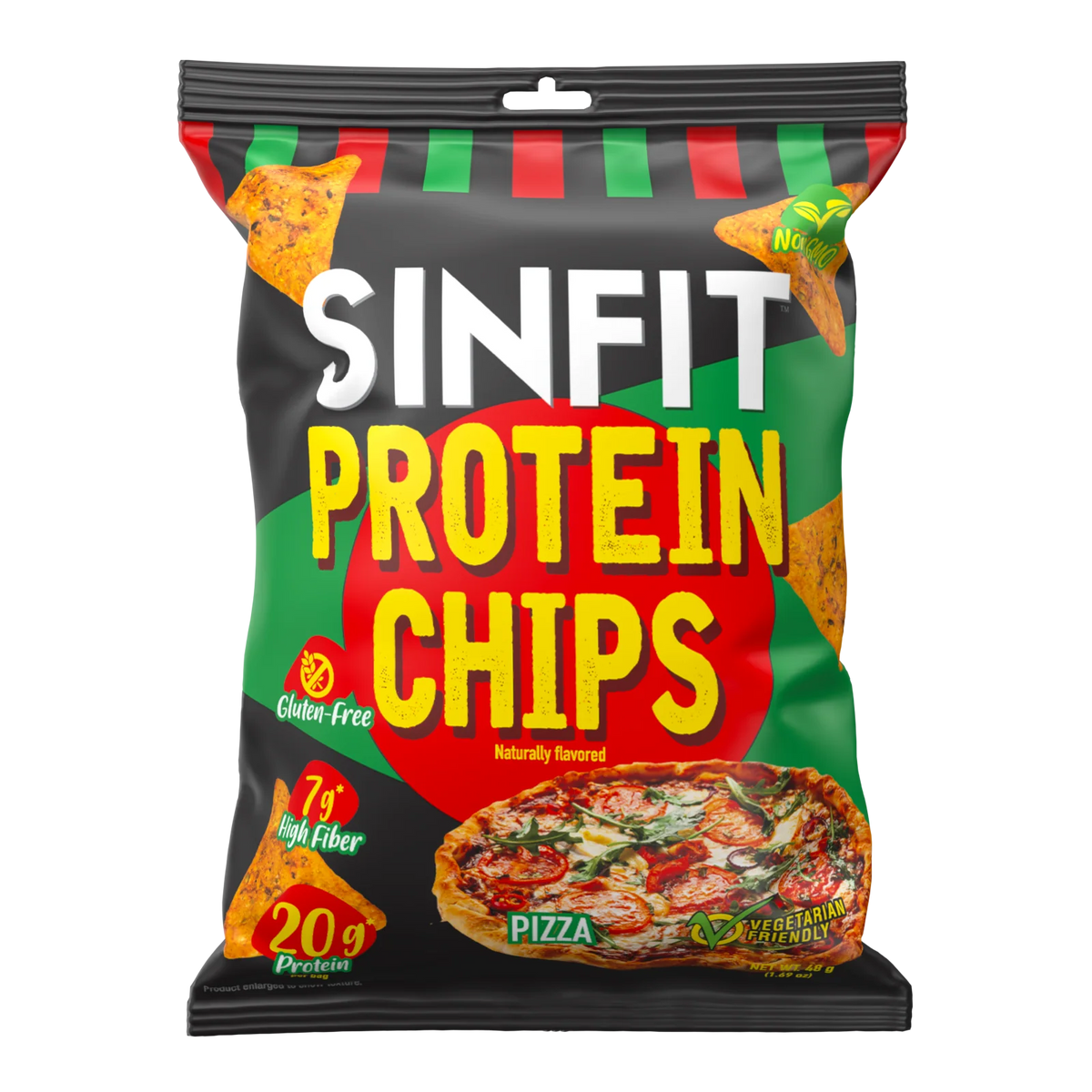 SINFIT PROTEIN CHIPS - 20G PROTEIN - 7G FIBER - GLUTEN FREE