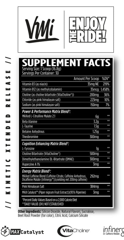 KXR STACKED® PERFORMANCE PRE-WORKOUT - VMI SPORTS