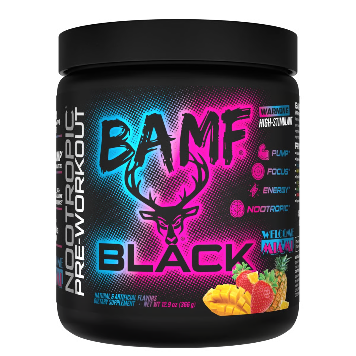 BAMF BLACK - High Stimulant Nootropic Pre-Workout-Bucked Up