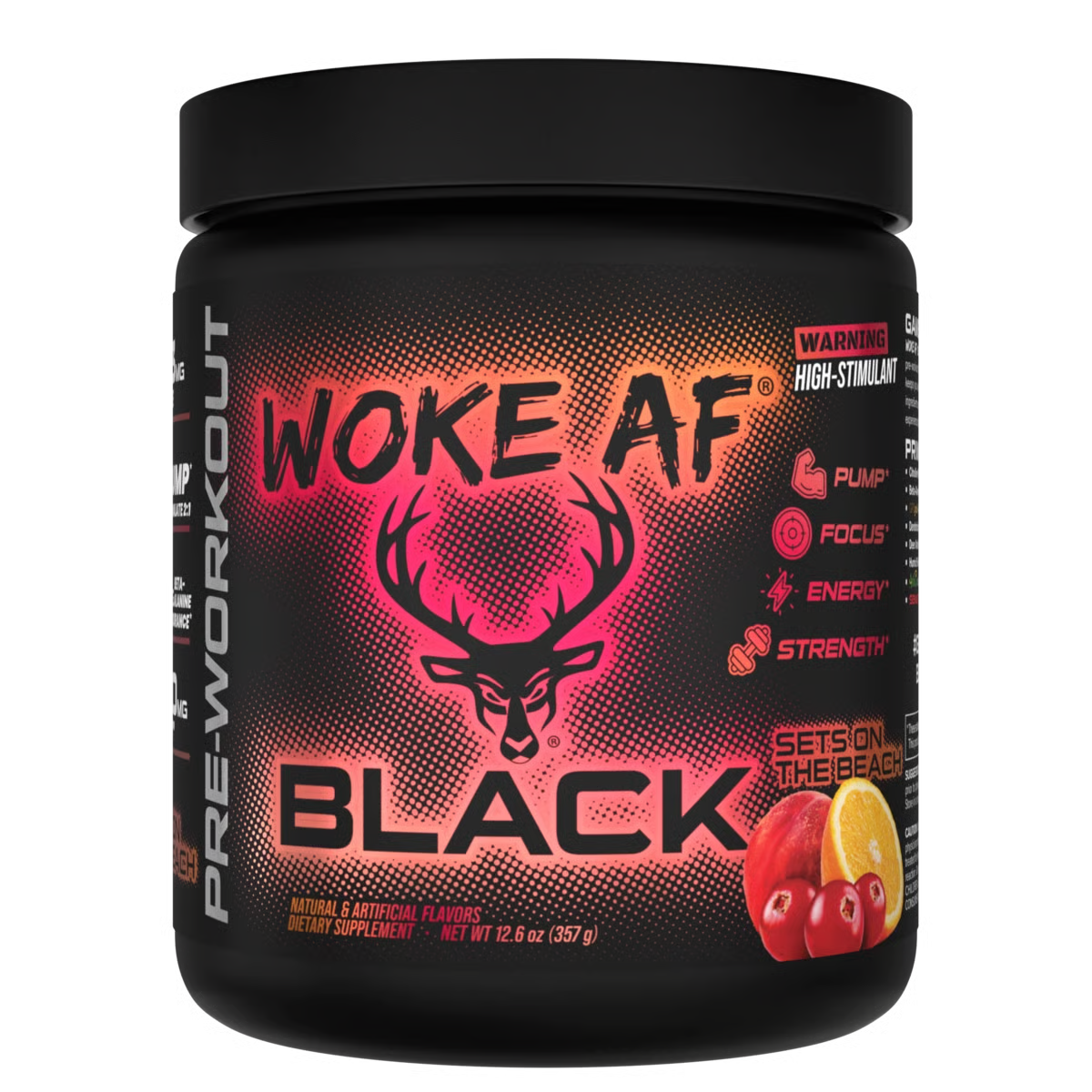 Woke Af-BLACK-High Stimulant Pre Workout-Bucked Up