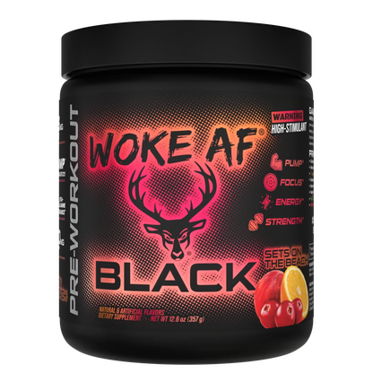 Woke Af-BLACK-High Stimulant Pre Workout-Bucked Up