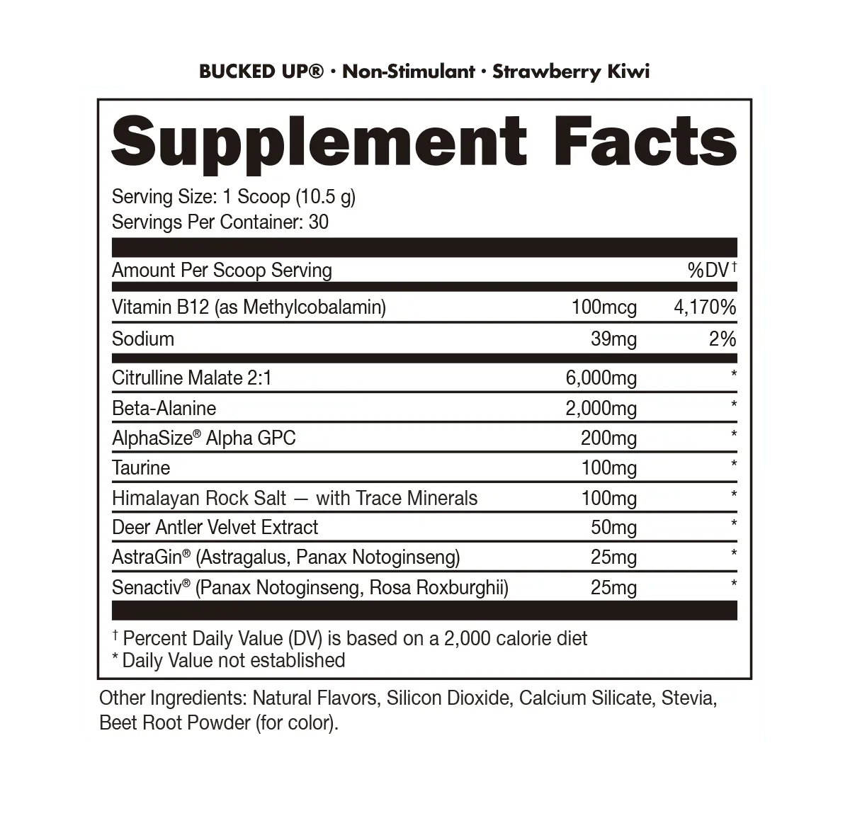 Non Stimulant - Bucked Up