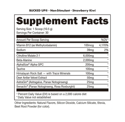 Non Stimulant - Bucked Up