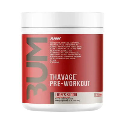 Bum Thavage Pre-Workout - Raw Nutrition