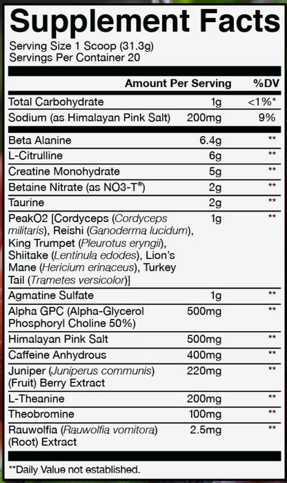 Bum Thuper Thavage Pre-Workout - Raw Nutrition