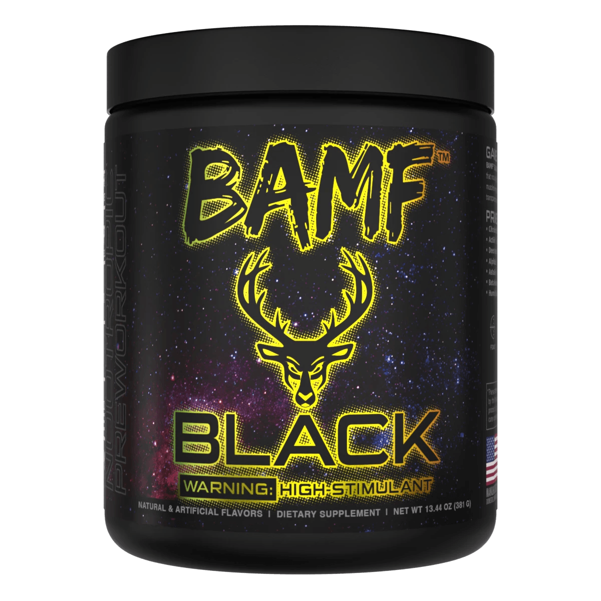 BAMF BLACK - High Stimulant Nootropic Pre-Workout-Bucked Up