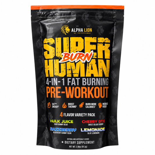 Super Human Burn 4-IN-1 FAT BURNNING PRE WORKOUT STICK PACKS
